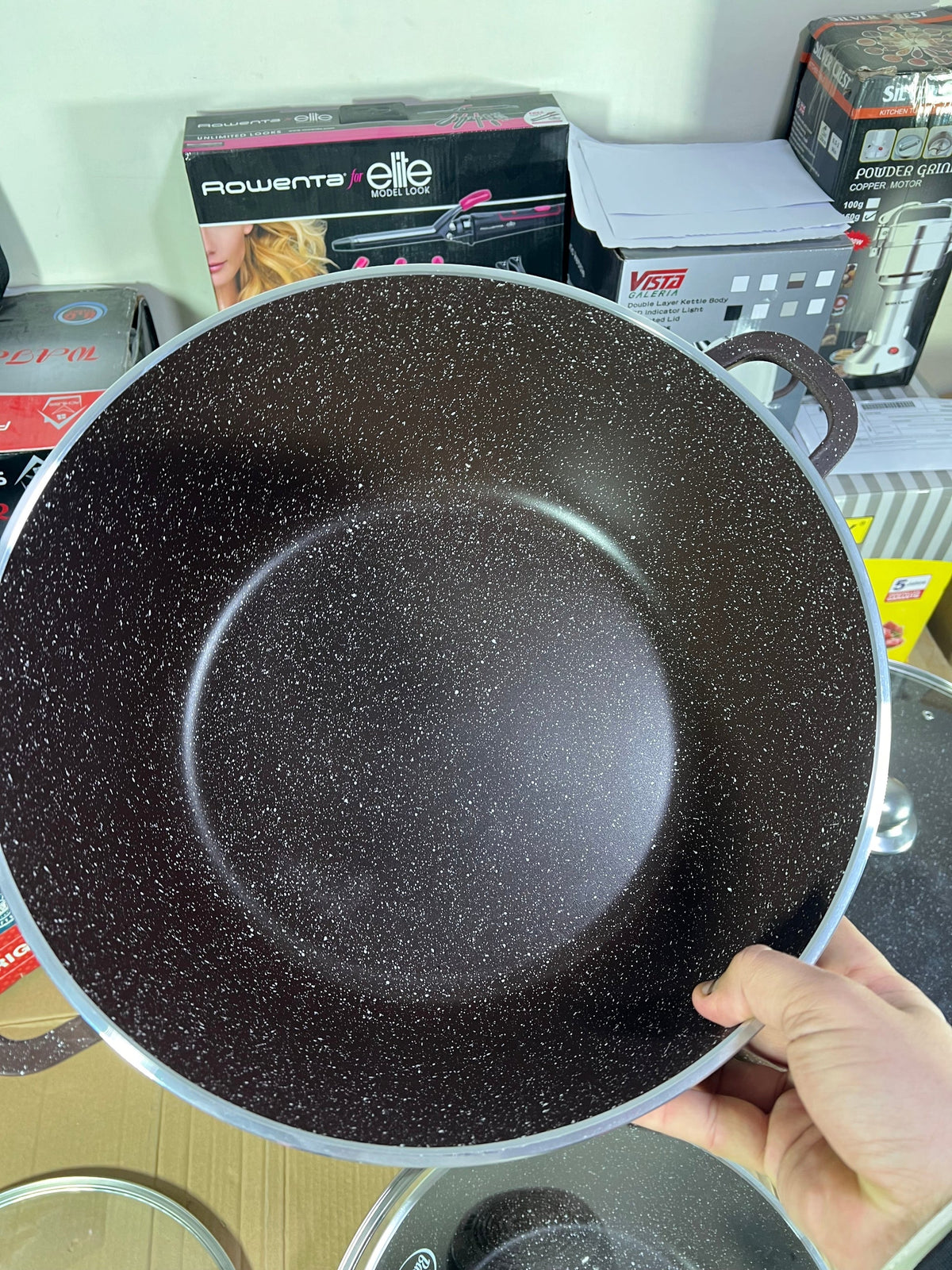 Bakhschie Extra Large Granite Cookware Set