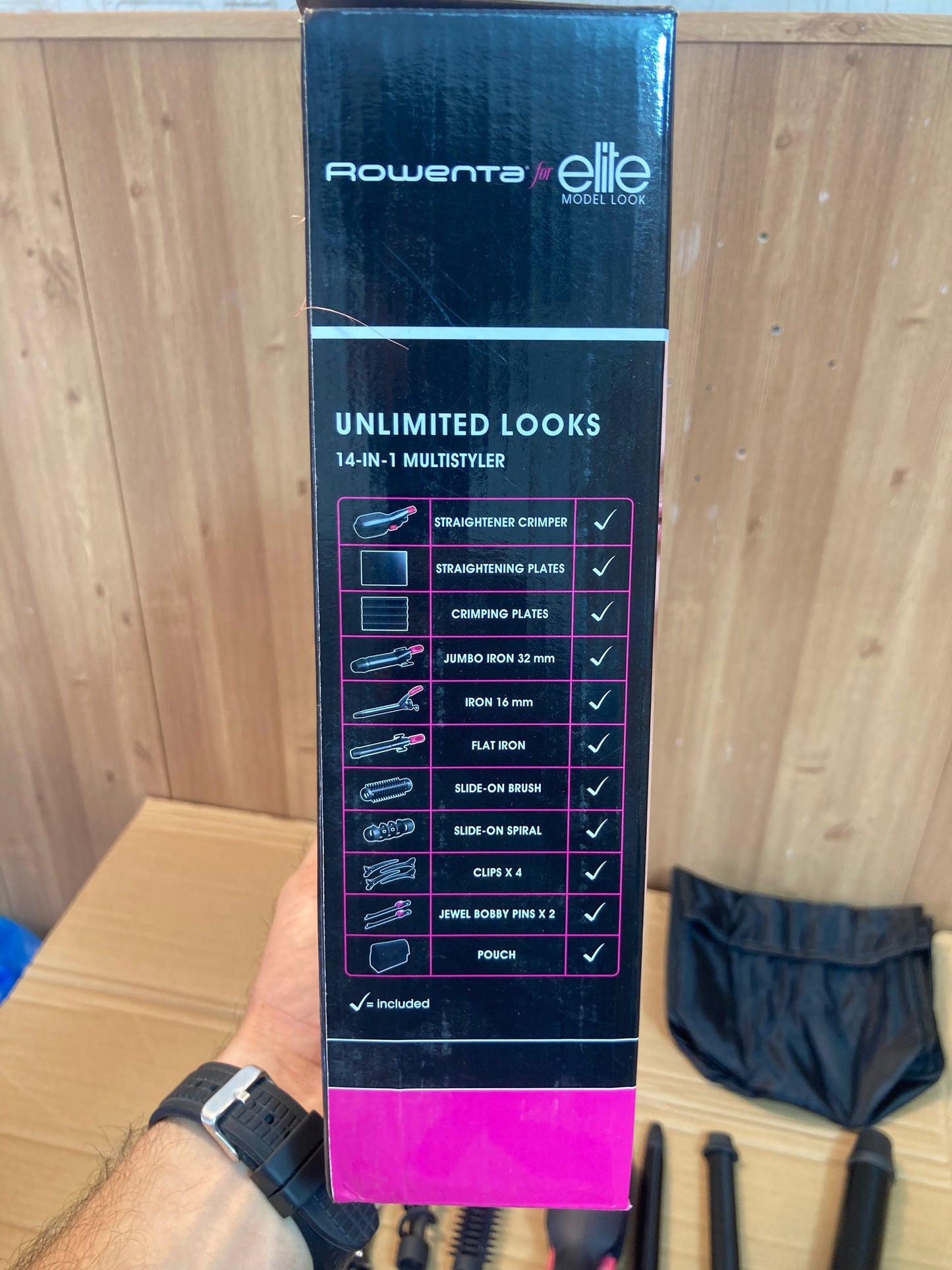 Lot Imported Rowenta 14 in 1 Powerful Hair Styler Set