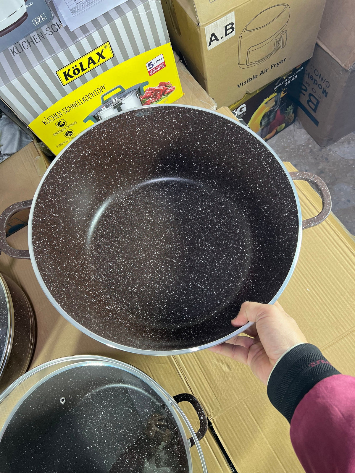 Bakhschie Extra Large Granite Cookware Set