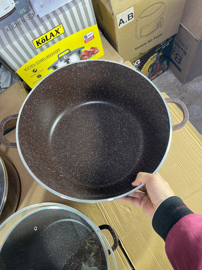 Bakhschie Extra Large Granite Cookware Set