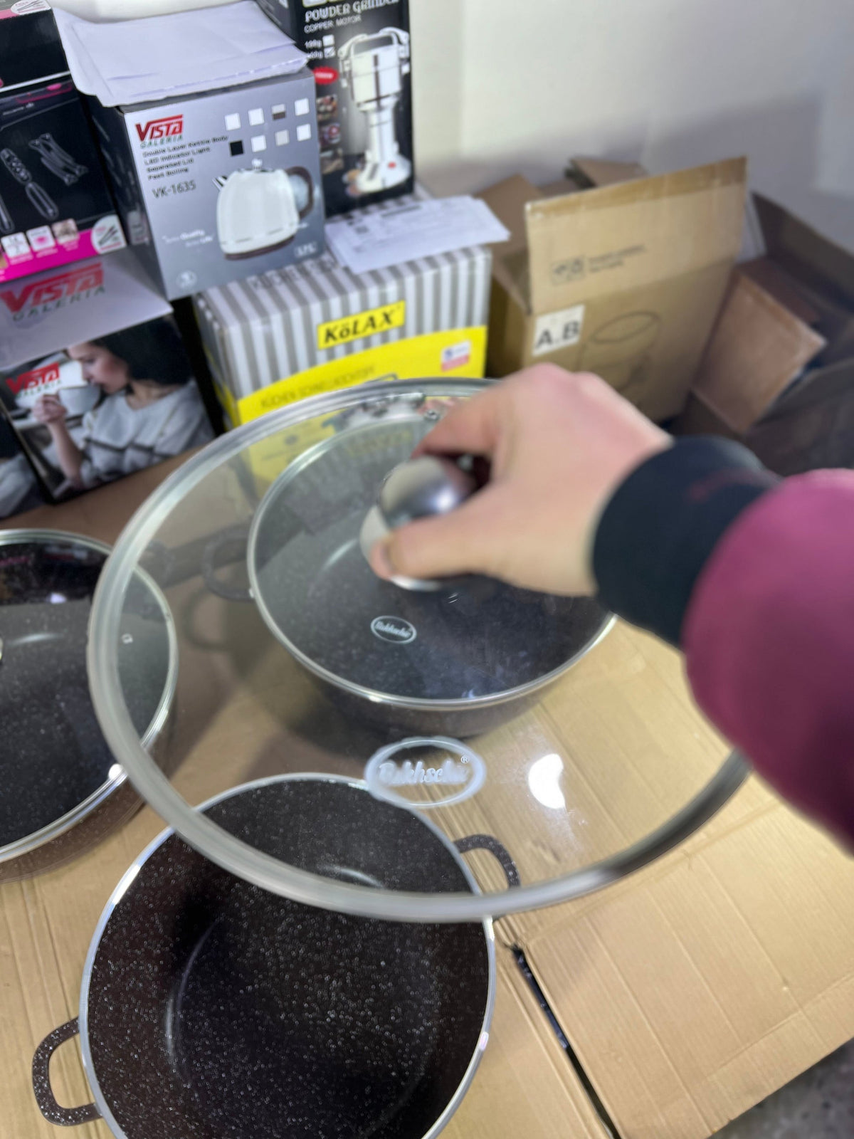 Bakhschie Extra Large Granite Cookware Set