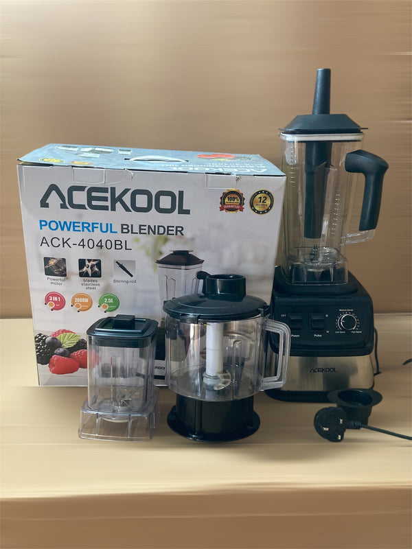 Lot Imported ACEKOOL 3-in-1 Powerful Blender ACK-4040BL