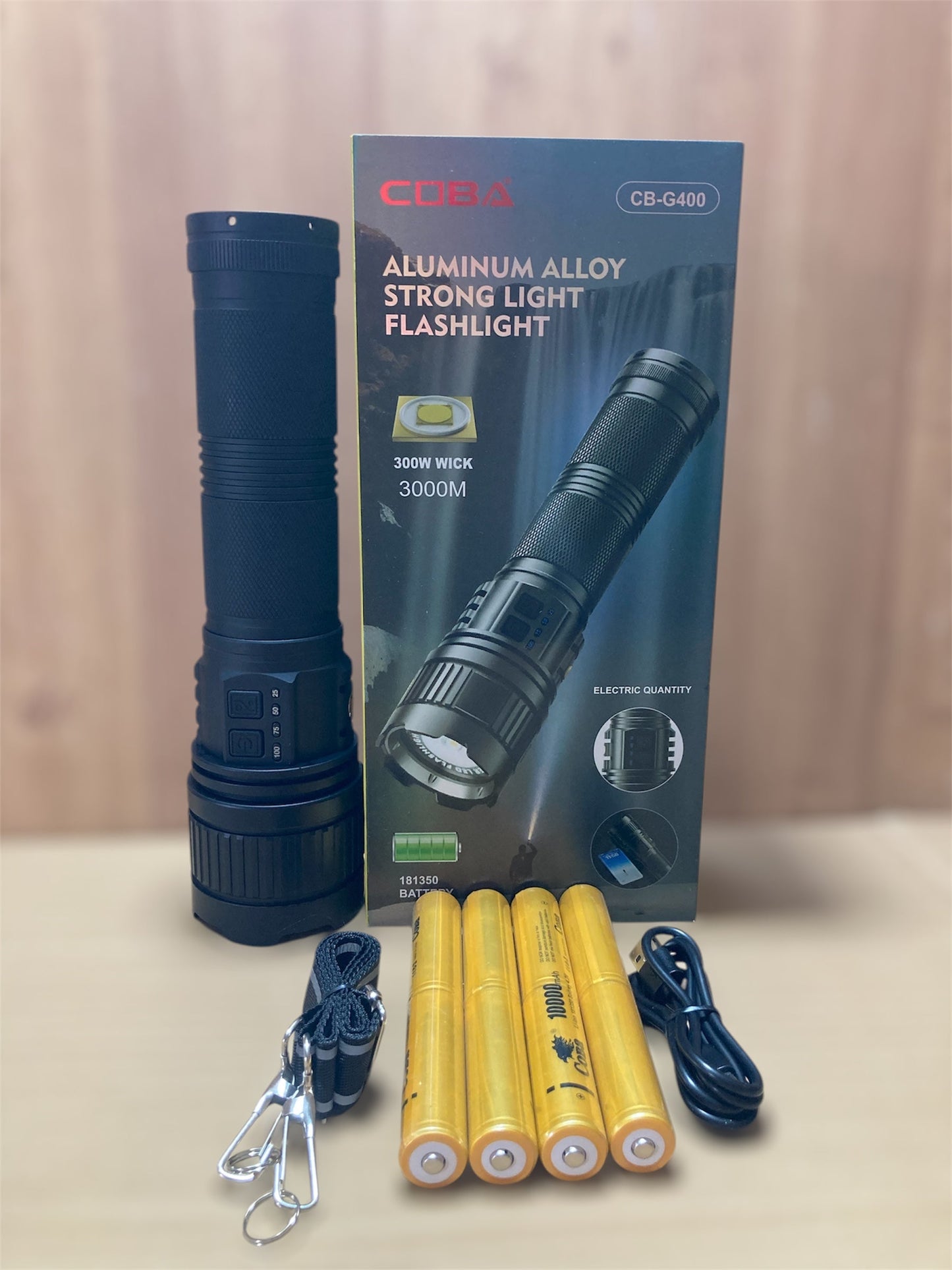 COBA Powerful Long Range Super Led Flashlight/Torch G400