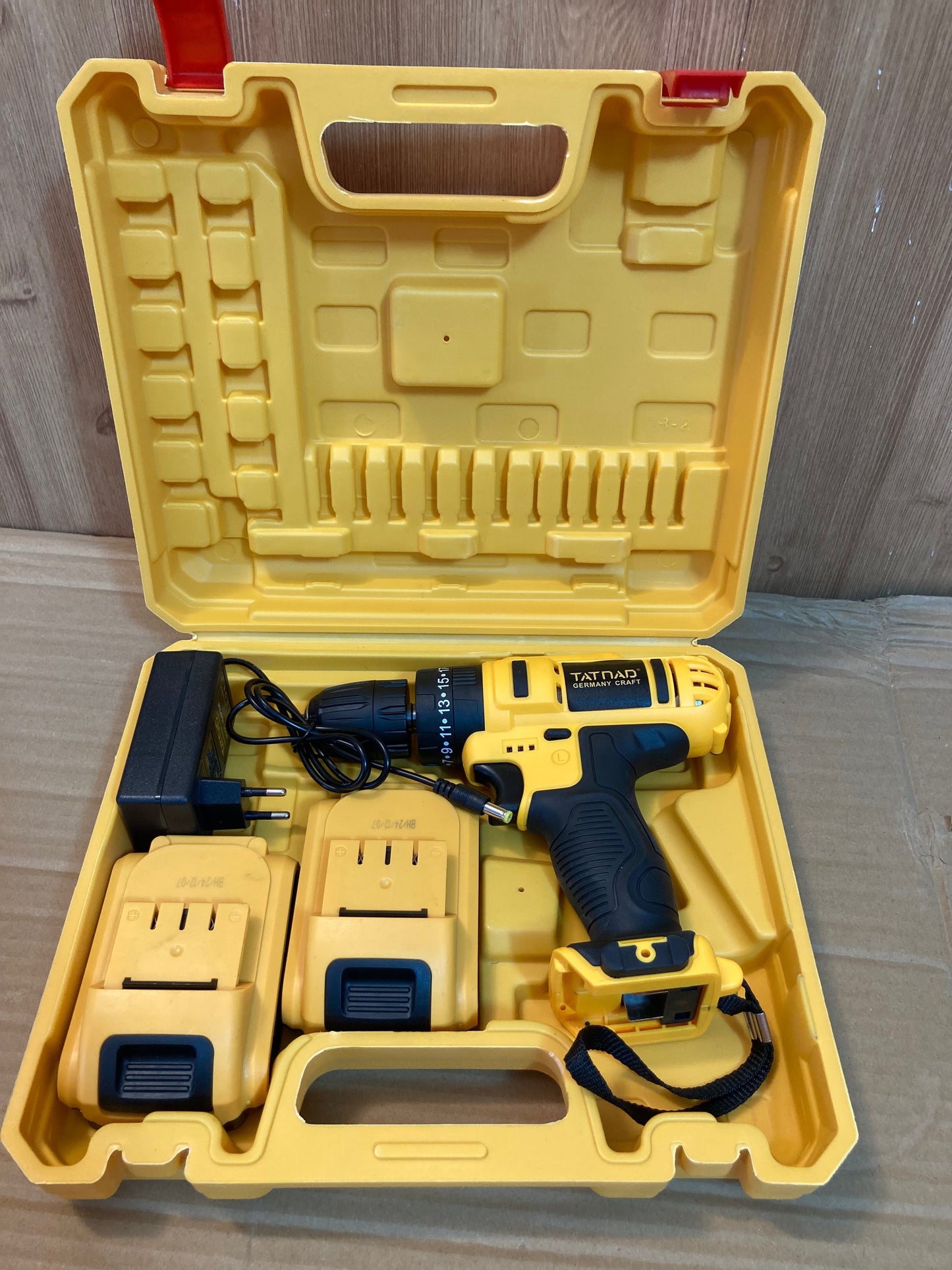 Tatnad Germany Craft Cordless Drill Machine with 36V Rechargeable Double Batteries