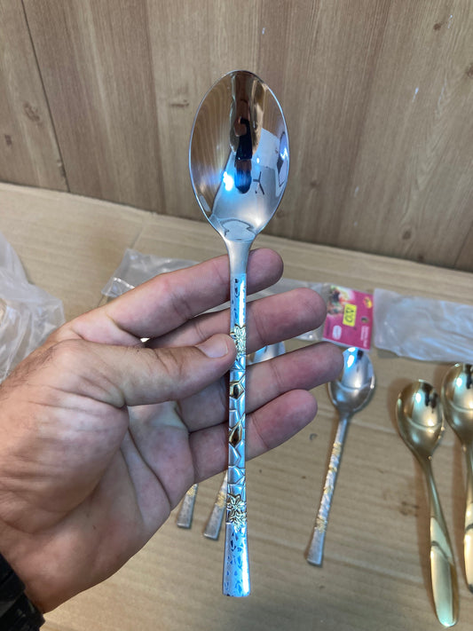 AYD 6PCs Stainless Steel Table Spoon Set