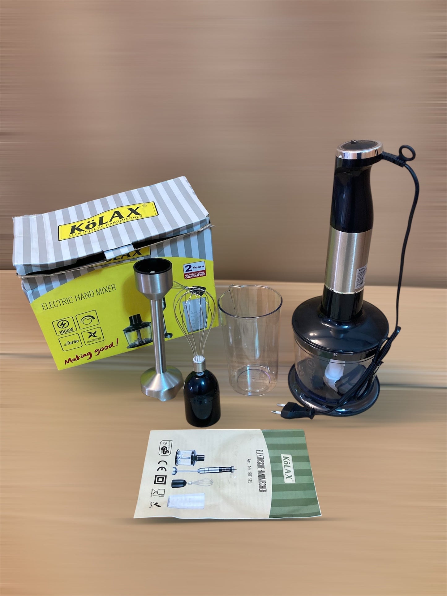 KoLAX Germany 4-in-1 Hand Blender Set 1000W