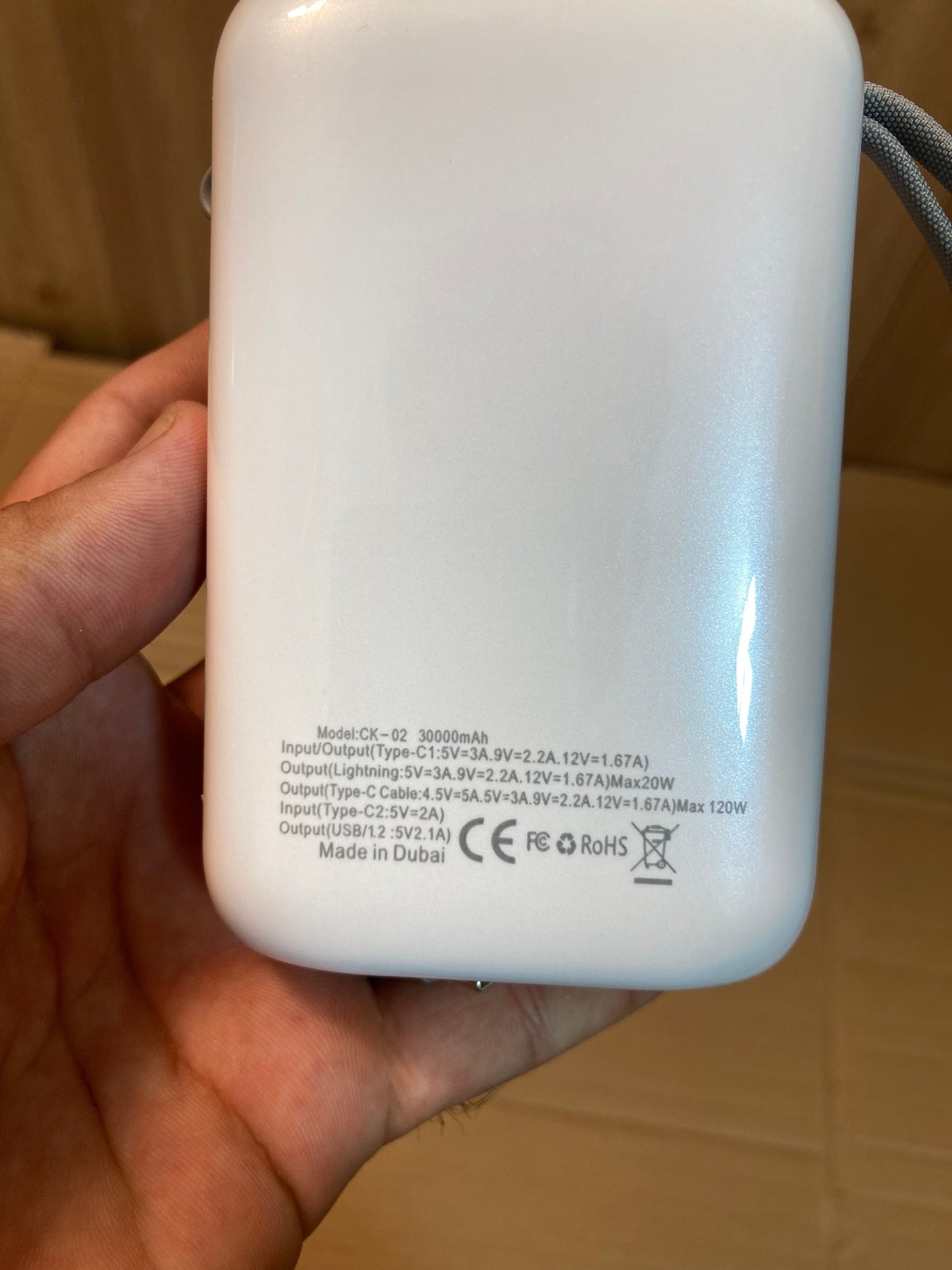 Kamal Ultra Compact Fast Charging Power Bank 120W
