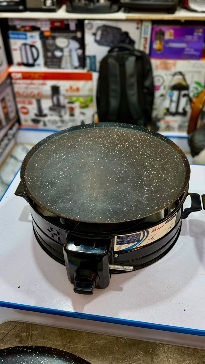 Irani Design Non-Stick Gas Tawa – Marble Coated Roti, Paratha & Omelet Maker | Heavy Duty Cooking Tawa