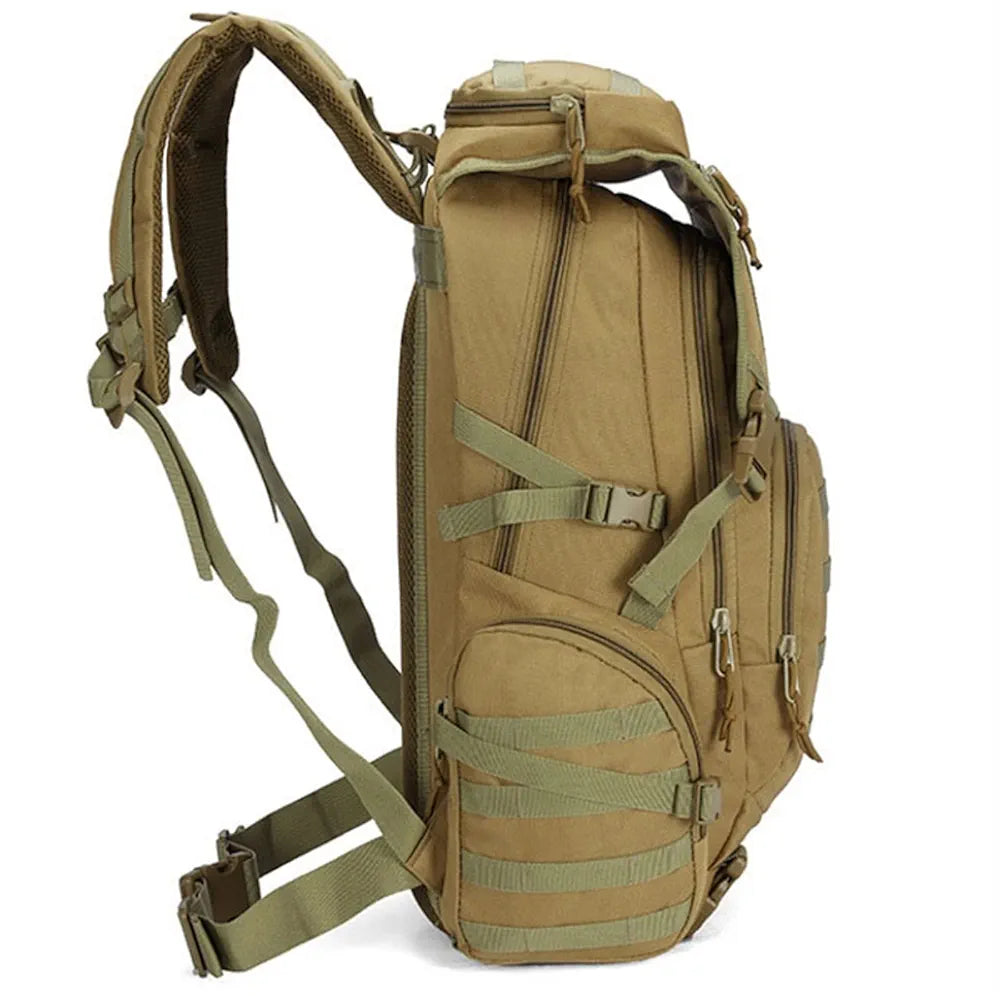 Tactical & Hiking Backpacks – 50L Waterproof Military Outdoor Travel Bag