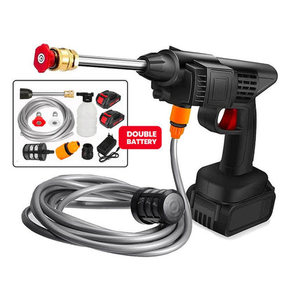 High Pressure Car Washer Spray Water Gun with Double Batteries