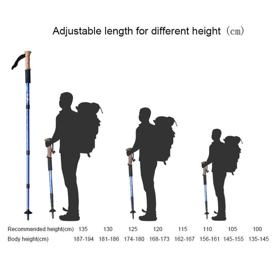 Lot Imported Retractable Hiking Stick