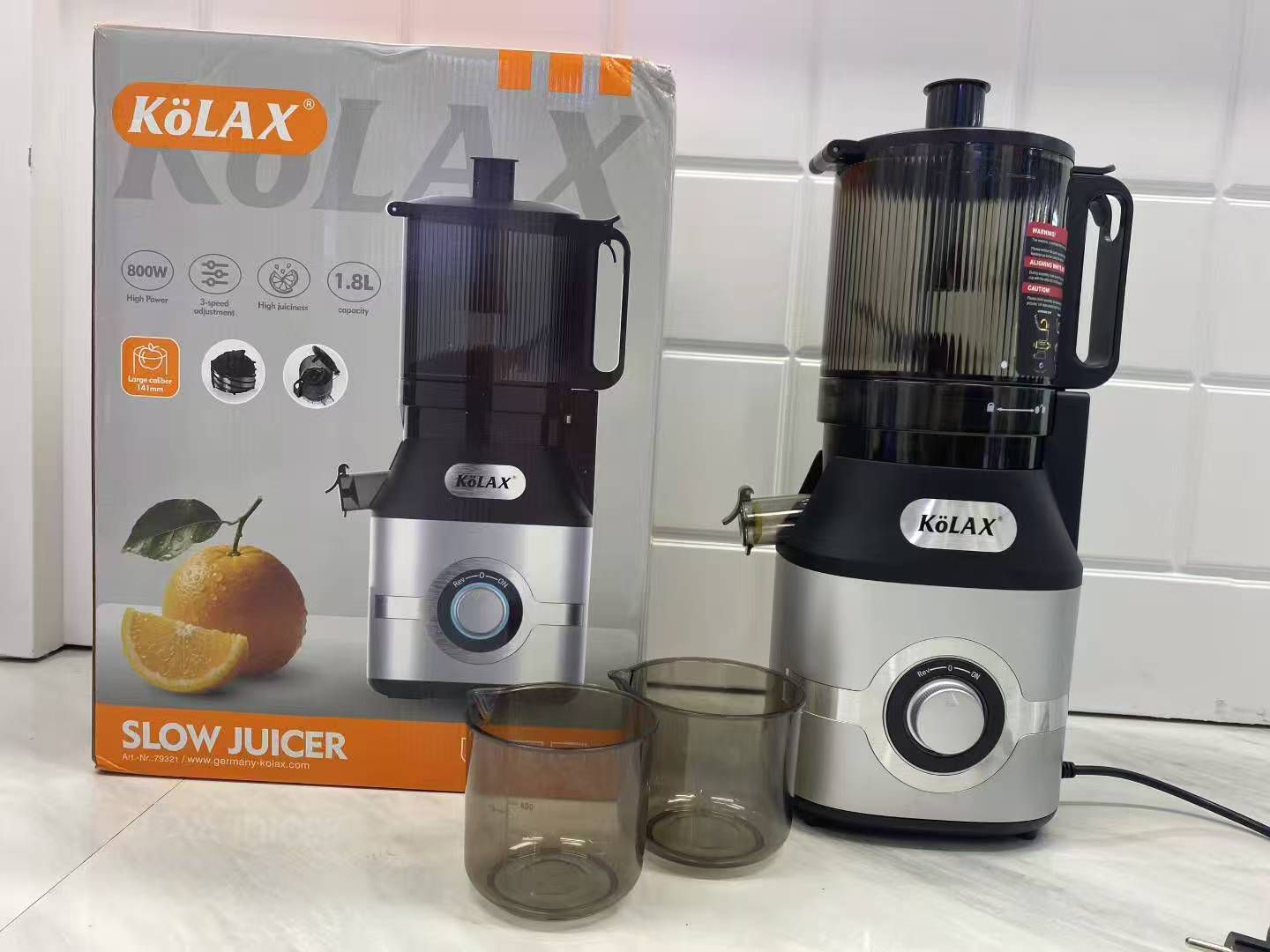 KoLAX Germany 800W Cold Press Slow Juicer 79321 – Khyber Imports